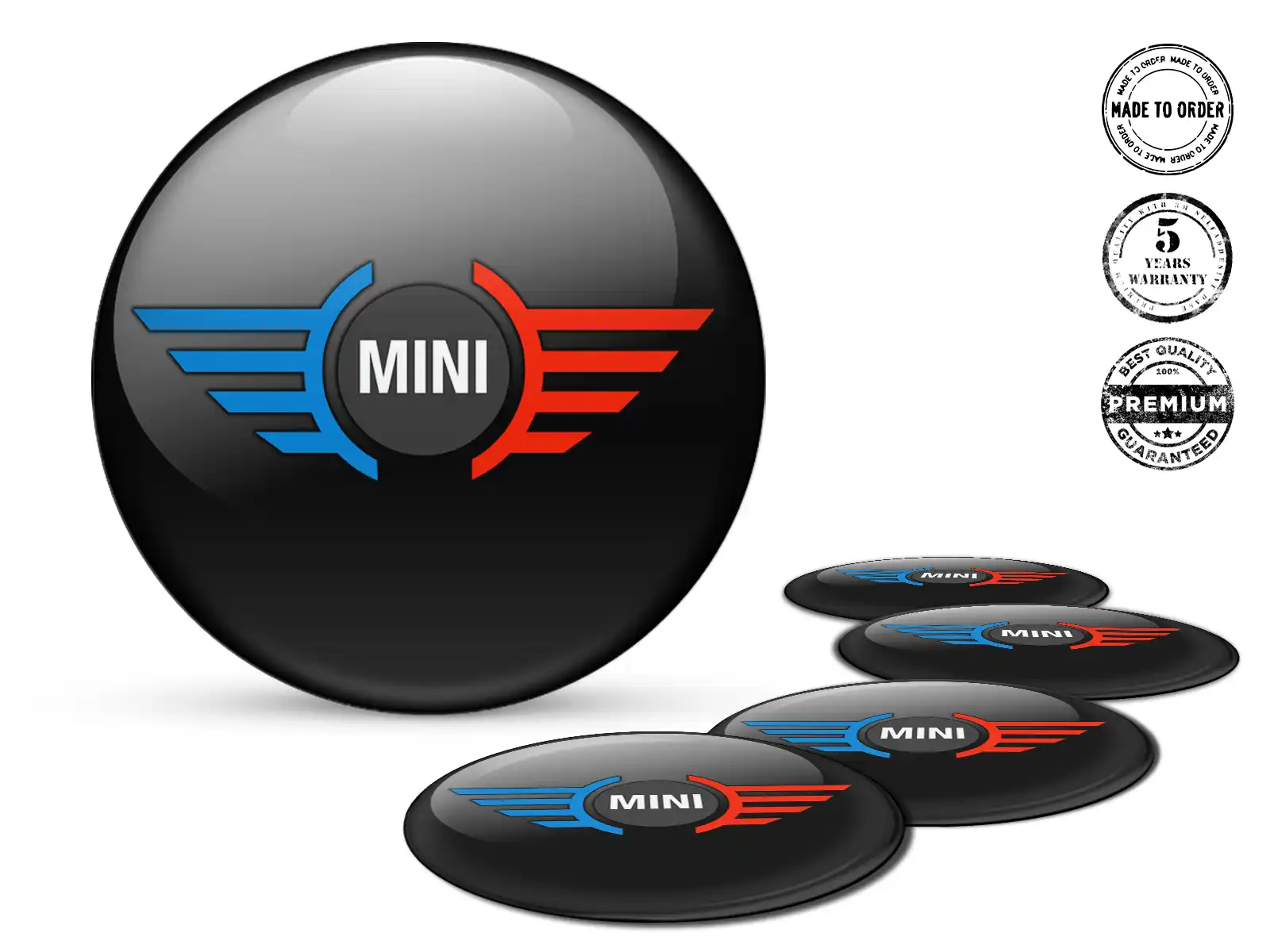 Mini Cooper Pegatinas de Aro Edición Mejora de Cúpula de Epoxi